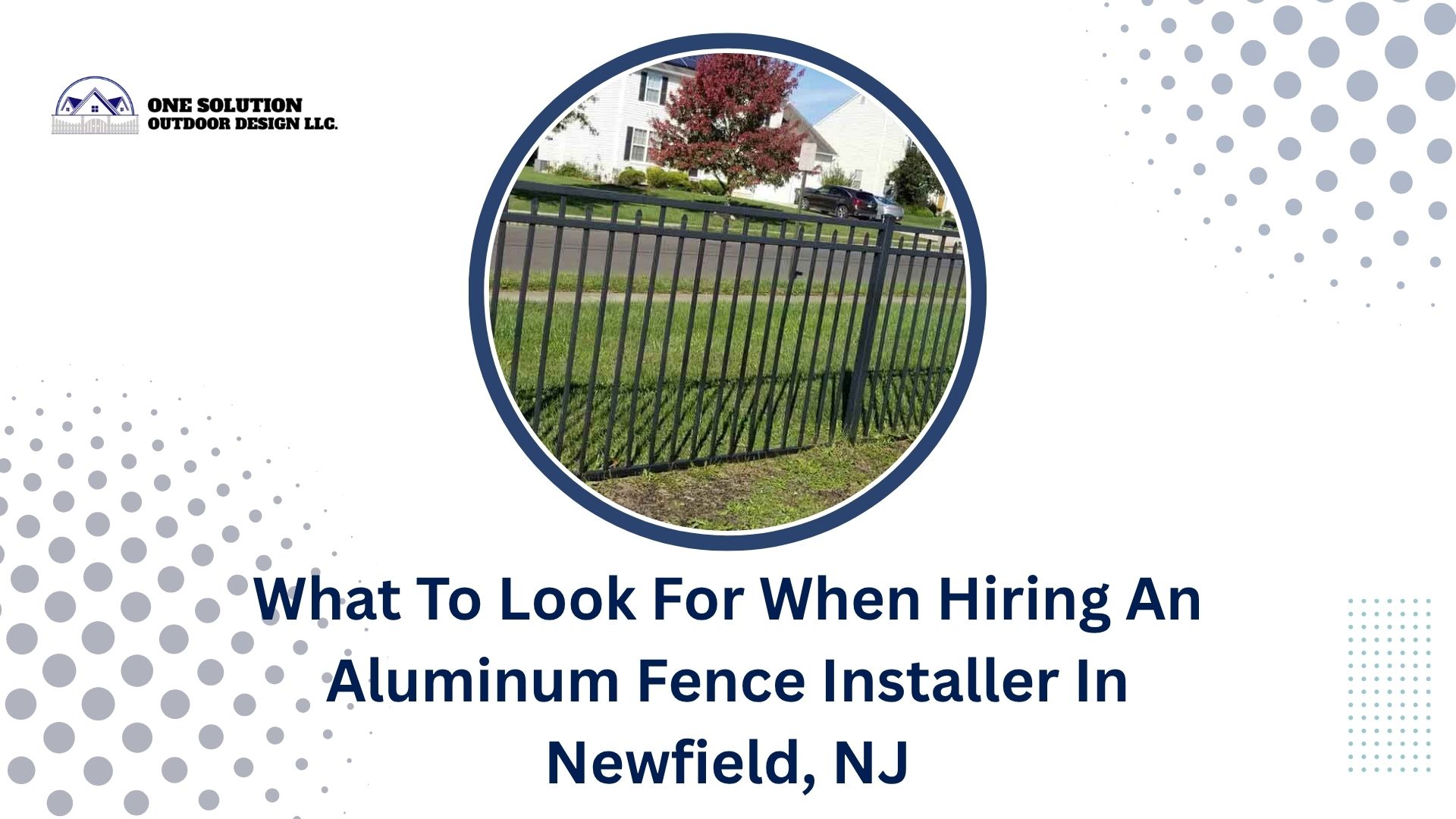 Blogs 1 Professional aluminum fence installer working on a residential property in Newfield, NJ